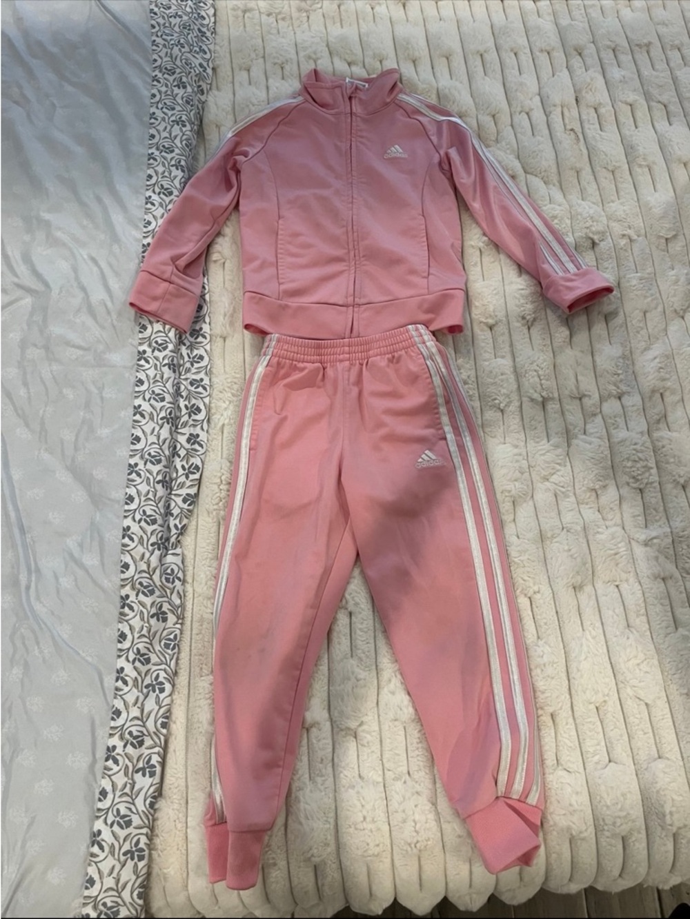 adidas Pink Kids 2-Piece Track Jacket & Joggers